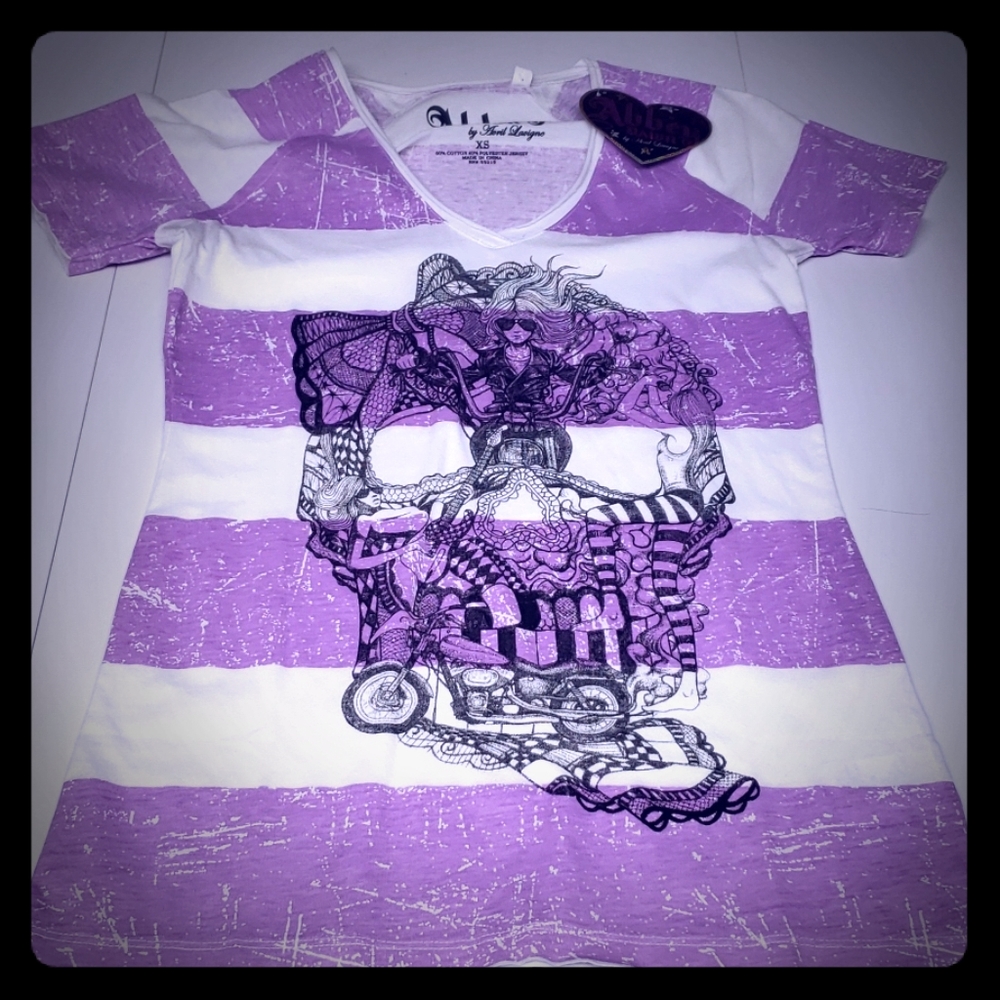 Abbey Dawn biker chick tee